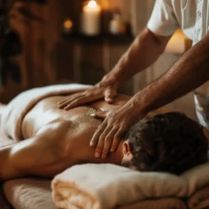 Persoon ontvangt zweedse massage